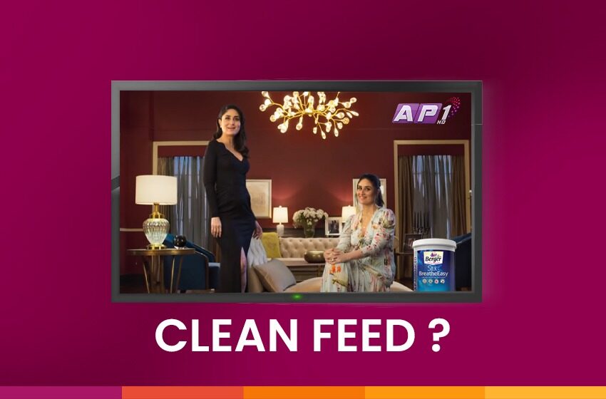  Berger Paints making a mockery of clean feed policy; Kareena Kapoor on national television!